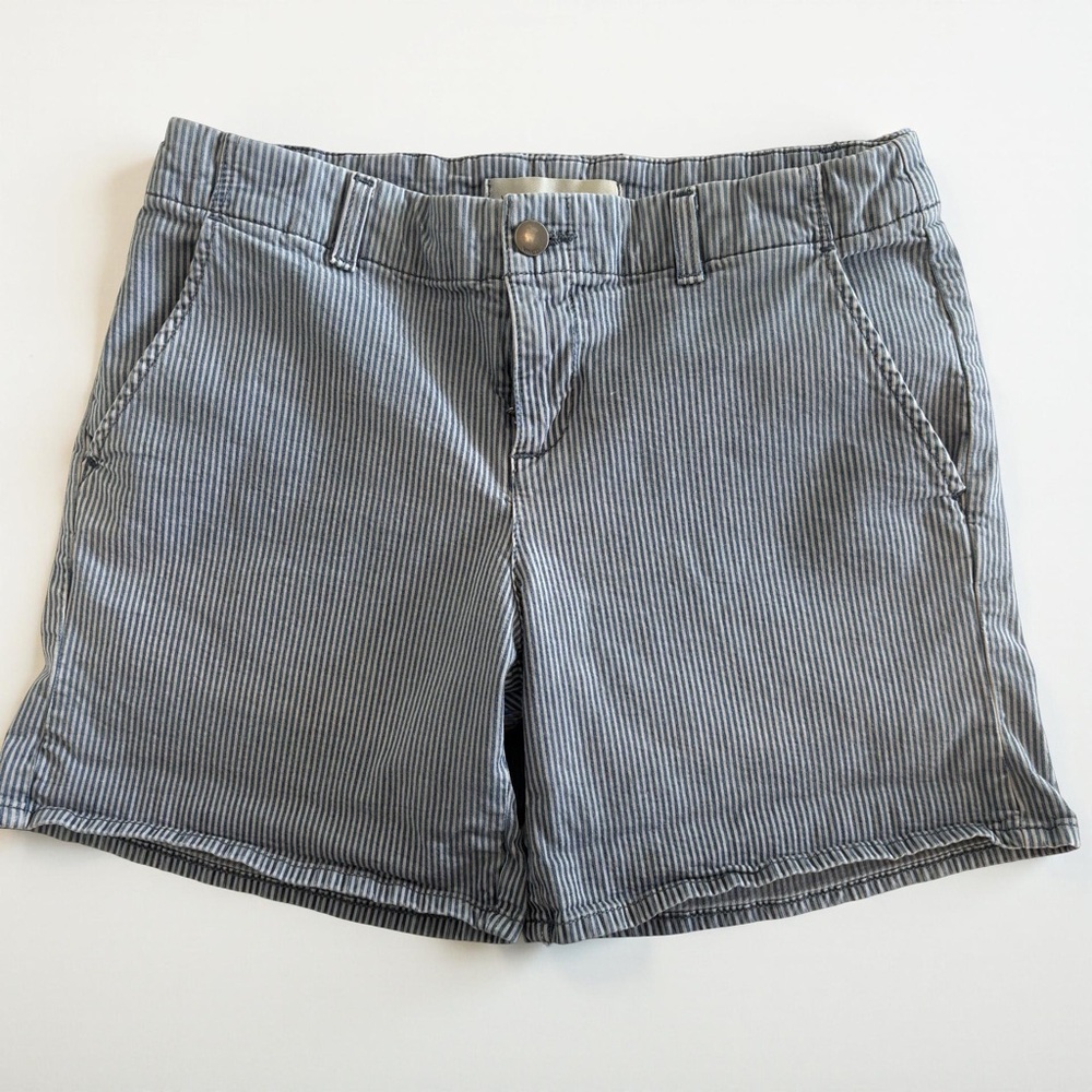 Vince Blue Railroad Striped Shorts Grey Size 26‎